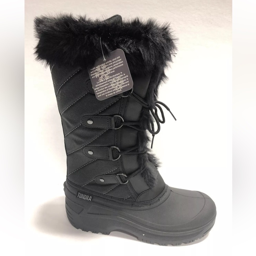 Tundra Women’s Diana, Black Winter Boots, Size 9M